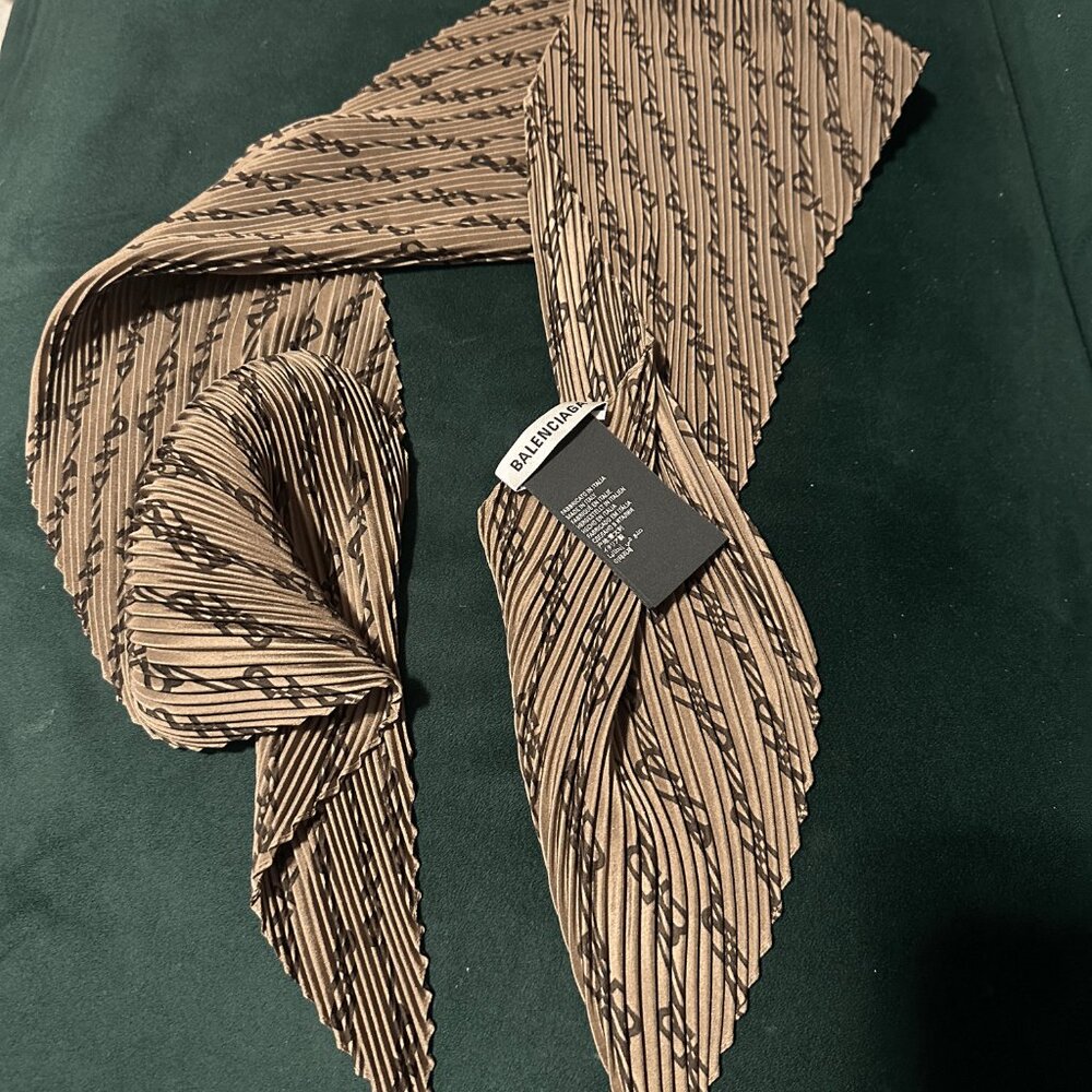 Brand New Balenciaga Silk Scarf